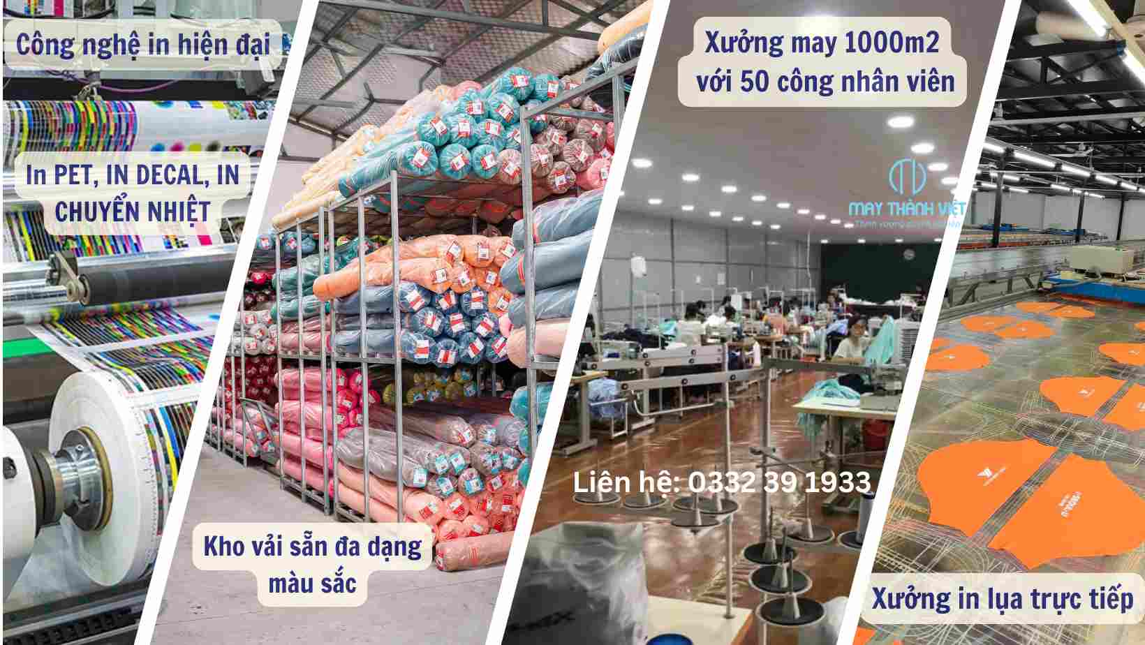Xưởng may đồng phục may thành việt