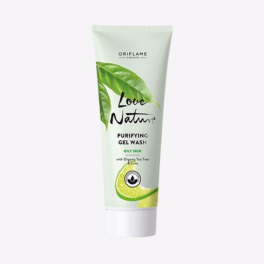 Sữa Rửa Mặt Love Nature Trà Xanh Và Chanh Cho Da Dầu(Love Nature Purifying Gel Wash with Organic Tea Tree & Lime)