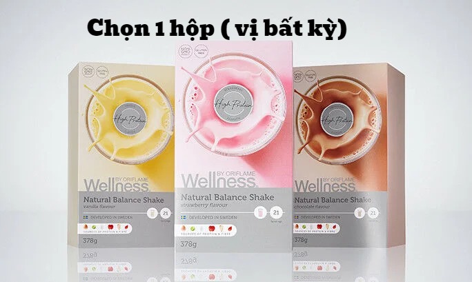 Combo 1 wellness pack + 1 wellness shake bất kỳ