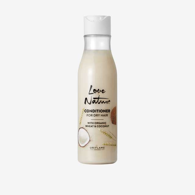 Dầu xả Love Nature Conditioner For Dry Hair with Organic Wheat and Coconut dầu dừa và lúa mì hữu cơ – 250ml - 41295 Oriflame