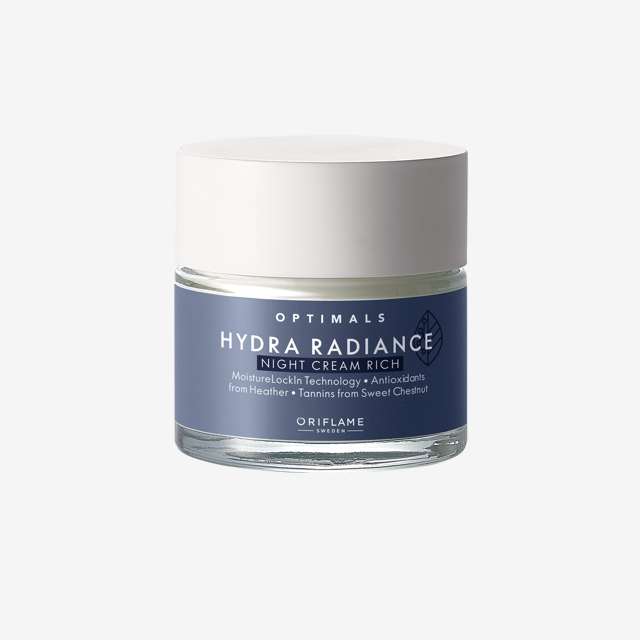 Kem Dưỡng Đêm Optimals Hydra Radiance Night Cream Rich Dành Cho Da Khô Và Nhạy Cảm – 50ml - 42589 Oriflame