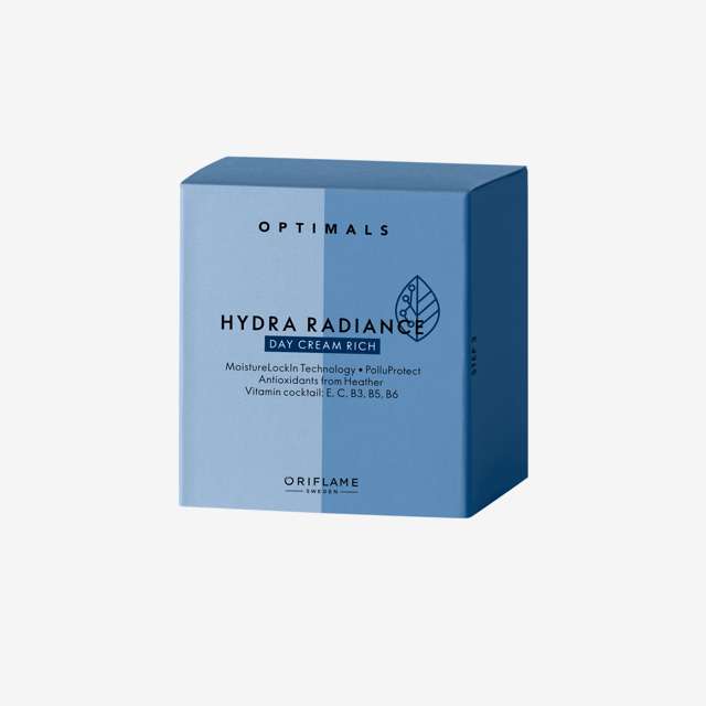 Kem dưỡng ẩm ban ngày  Optimals Hydra Radiance Day Cream Rich dành cho da khô và nhạy cảm – 50ml - 42588 Oriflame