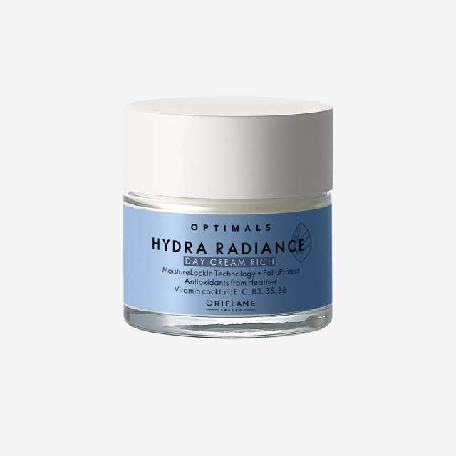 Kem dưỡng ẩm ban ngày  Optimals Hydra Radiance Day Cream Rich dành cho da khô và nhạy cảm – 50ml - 42588 Oriflame