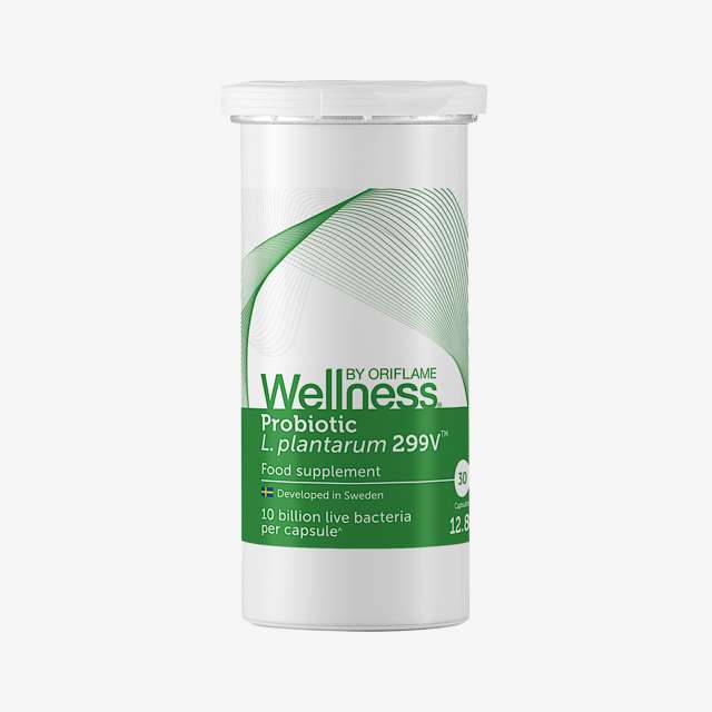 Thực phẩm bổ sung Probiotic L. plantarum 299V™ Wellness với 10,000 tỷ lợi khuẩn/viên và vitamin B3 – Hộp 30 viên - 38882 Oriflame