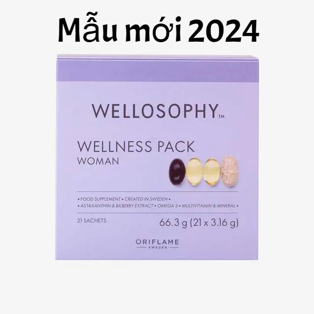 Thực Phẩm dinh dưỡng Wellosophy WellnessPack Woman dành cho nữ – 38838 Oriflame