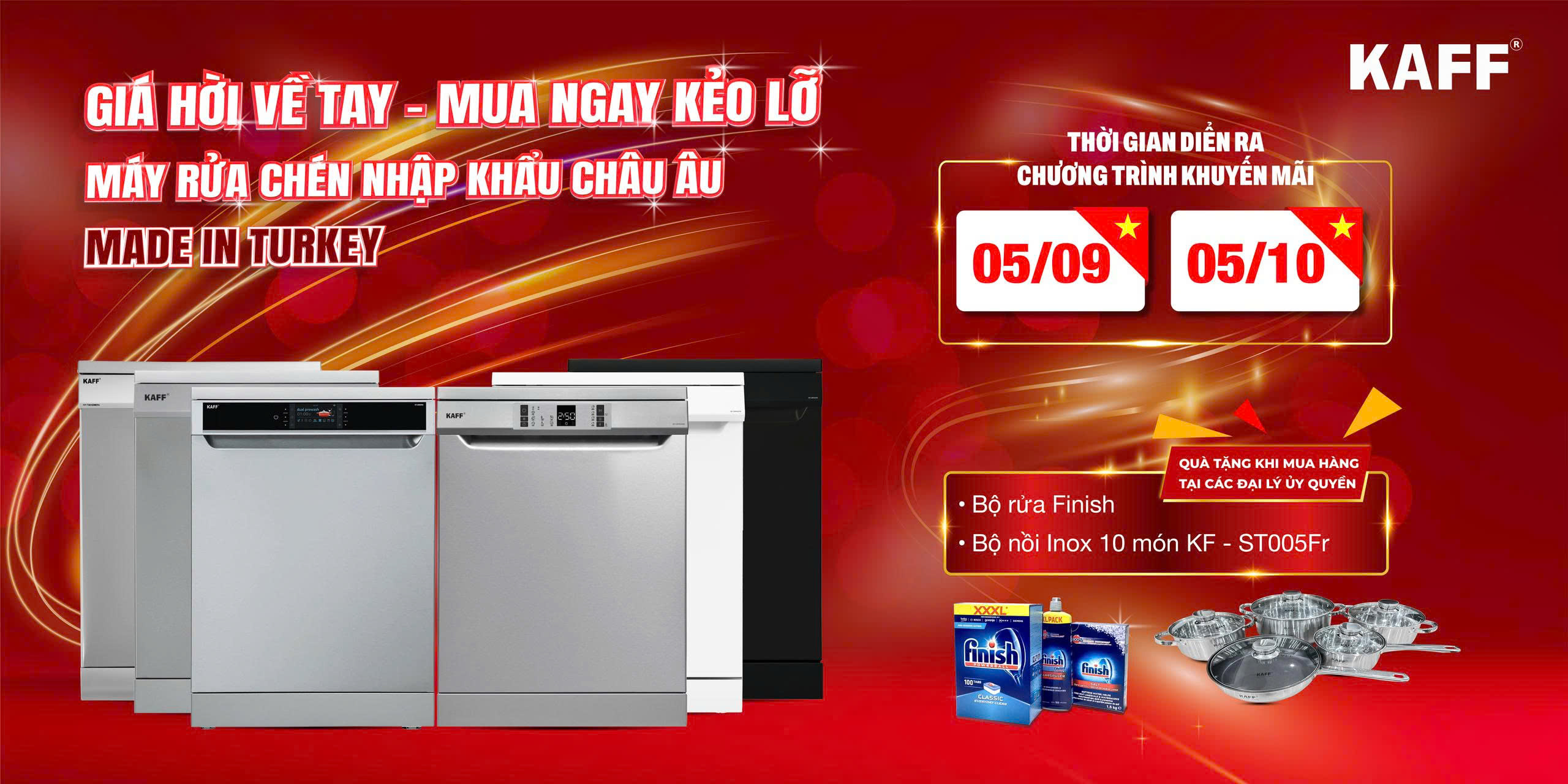 Giá Hời Về Tay - Mua Ngay Kẻo Lỡ: Sắm Máy Rửa Chén Nhập Khẩu Châu Âu, Rinh Ngay Quà Khủng!