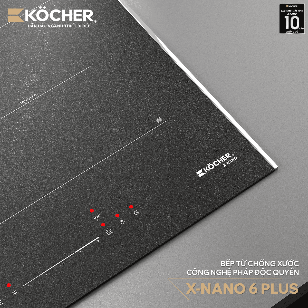 Bếp từ đôi kocher x-nano 6 plus