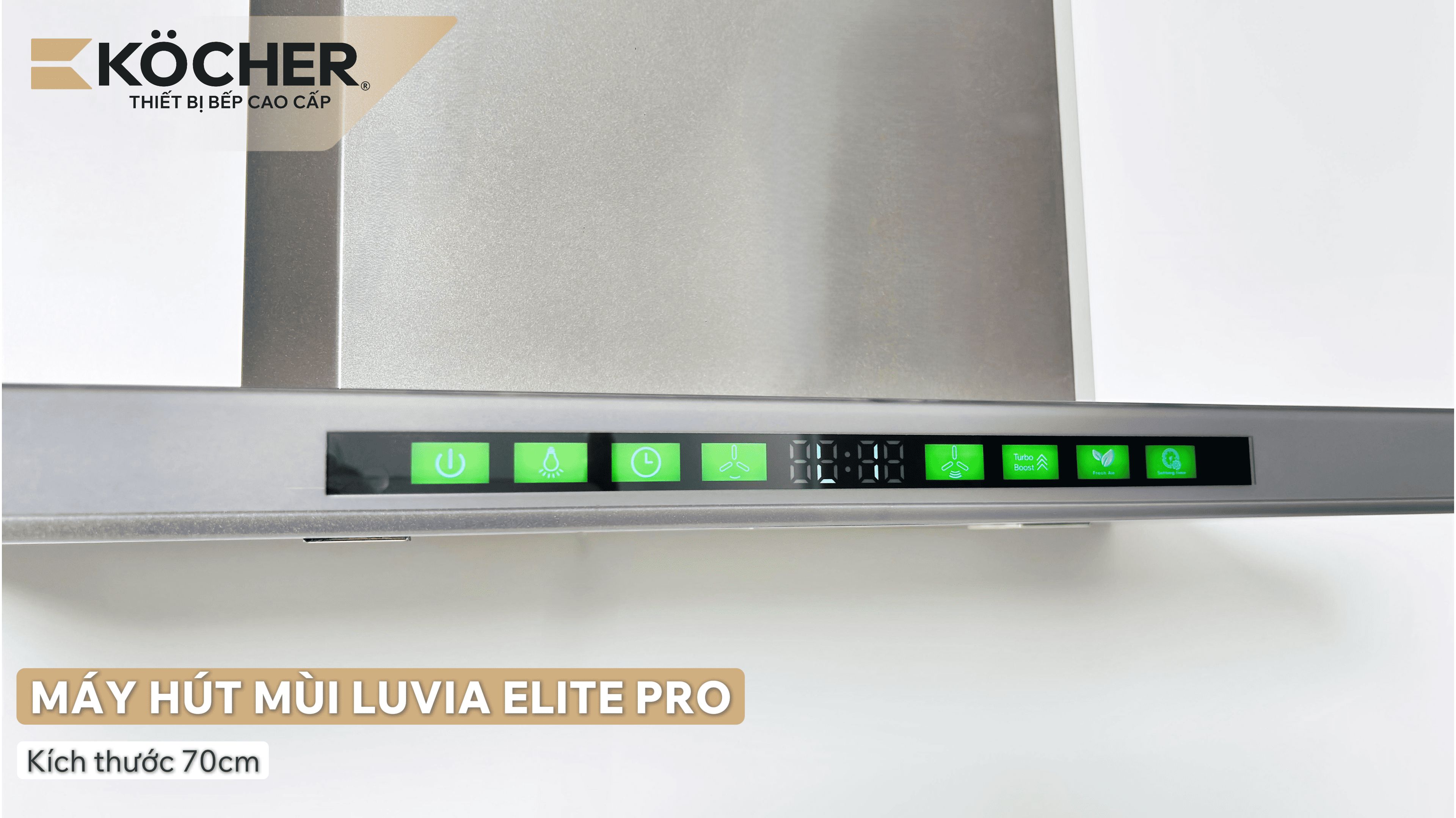 Điều khiển vẫy tay Wave Control trên máy hút mùi Kocher Luvia Elite Pro — MitaPlus TP.HCM