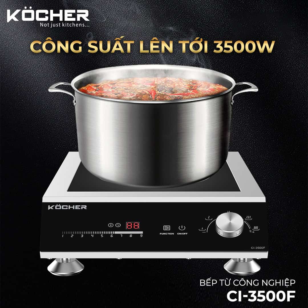 Bếp CI-3500F có công suất lên đến 3500W