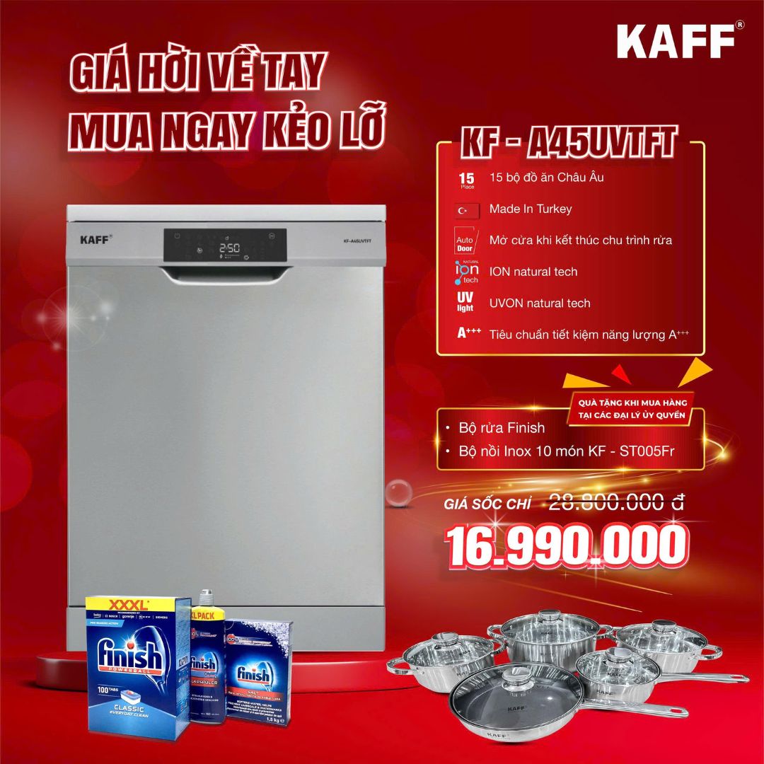 KF-A45UVTFT & KF-T35HEMERA: Rửa Sạch Diệt Khuẩn Với Công Nghệ ION & UVON