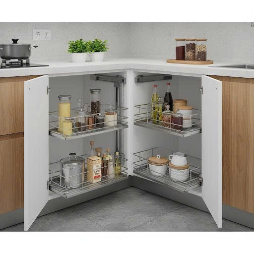 Giá liên hoàn nan Oval – ray âm giảm chấn Eurogold EPV101 (trái) / EPV102 (phải)