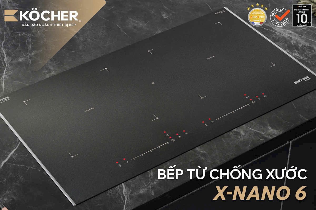 Bếp từ chống xước Kocher X-Nano 6