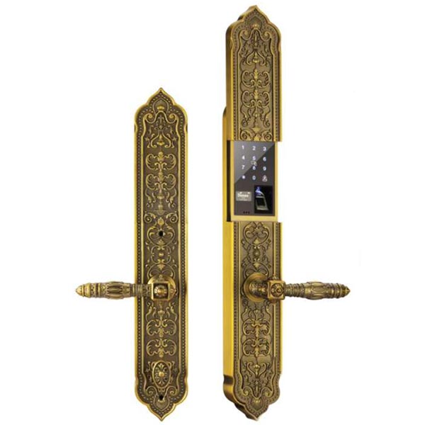 Khóa cửa đại sảnh biệt thự EL8882 GB BRASS - Khóa điện tử Demax