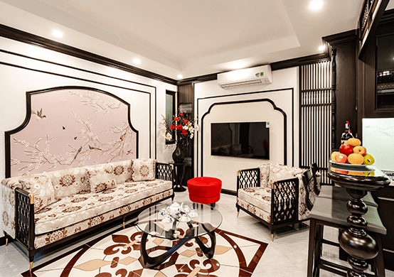 The 2-bedroom apartment in Indochine style
