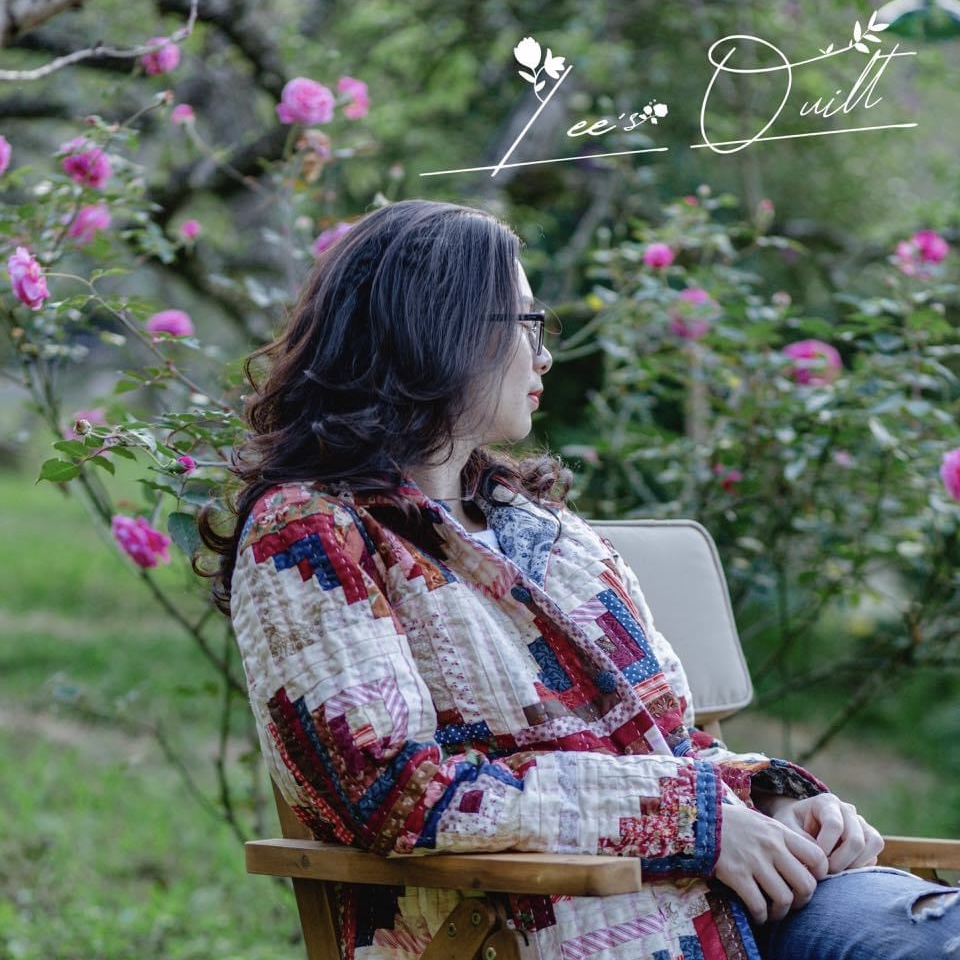 Áo chần bông ghép vải, áo quilted jacket chần bông