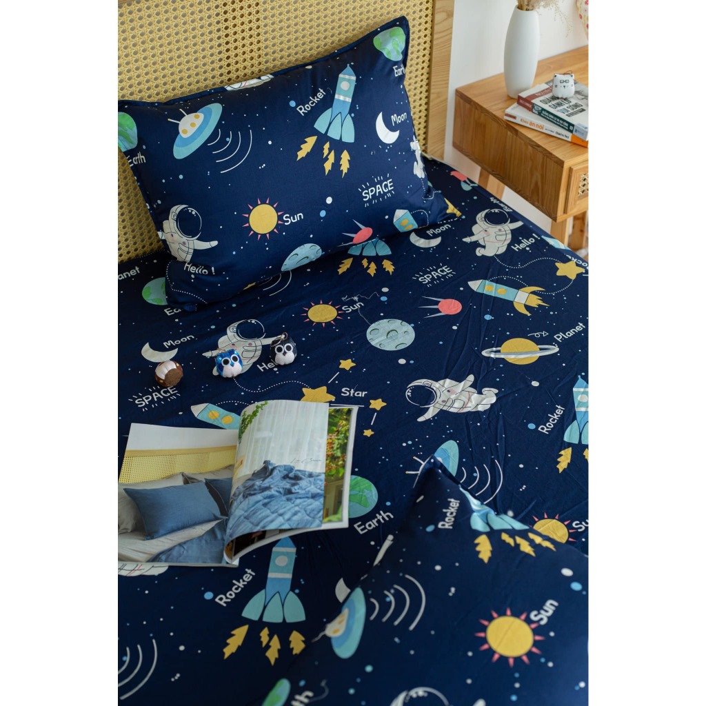 Ga giường 1m2, 1m4, 1m5x2m Cotton cao cấp LEE CORNER, vải Thô lụa Hàn, drap giường size 1,2x2m 1,4x2m 1,5x2m