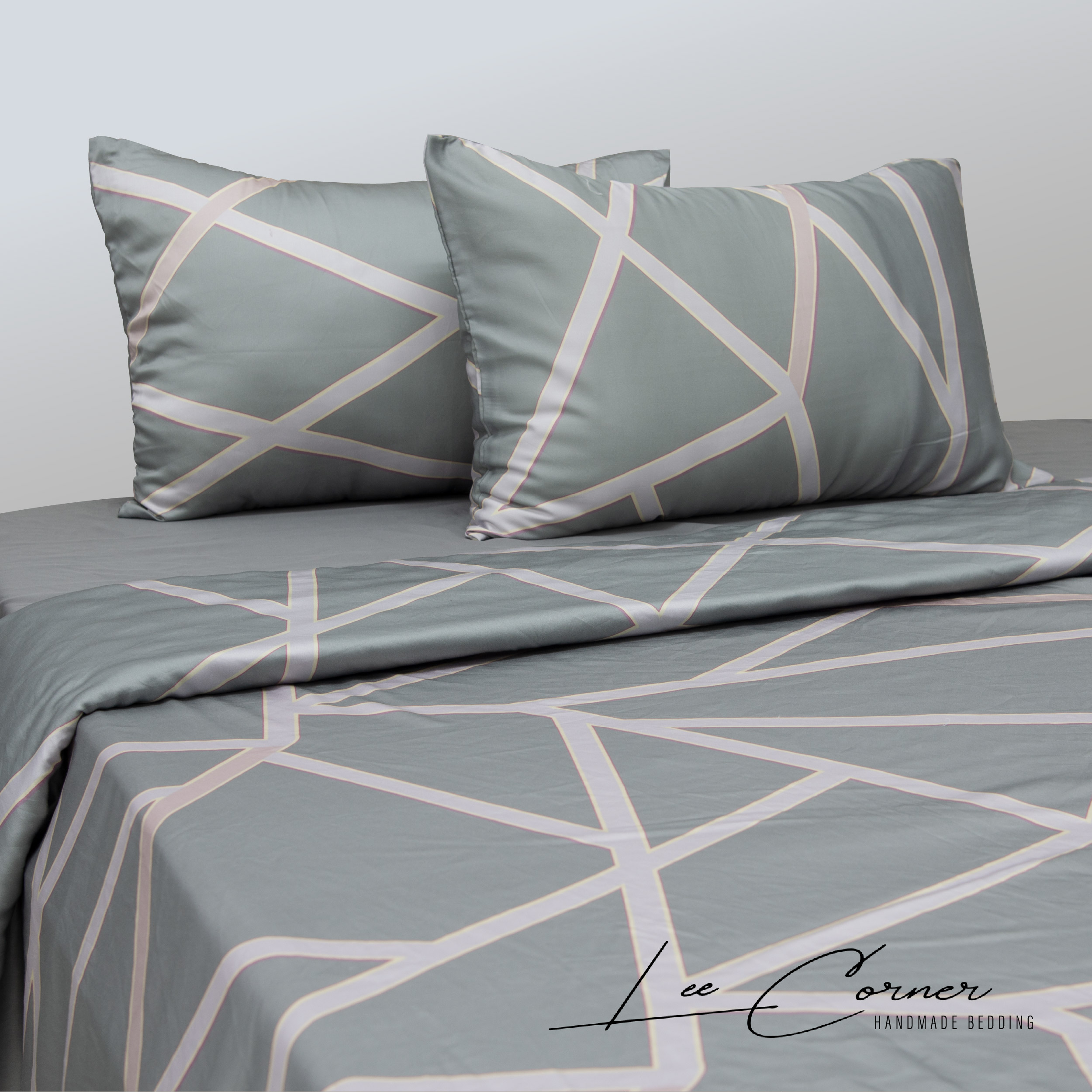 Bộ 3 món chăn gối Lụa Tencel 60s cao cấp LEE CORNER, 1 chăn 2 vỏ gối không lót bông mềm mịn thoáng mát 1m8x2m 2mx2m2 2m2x2m4