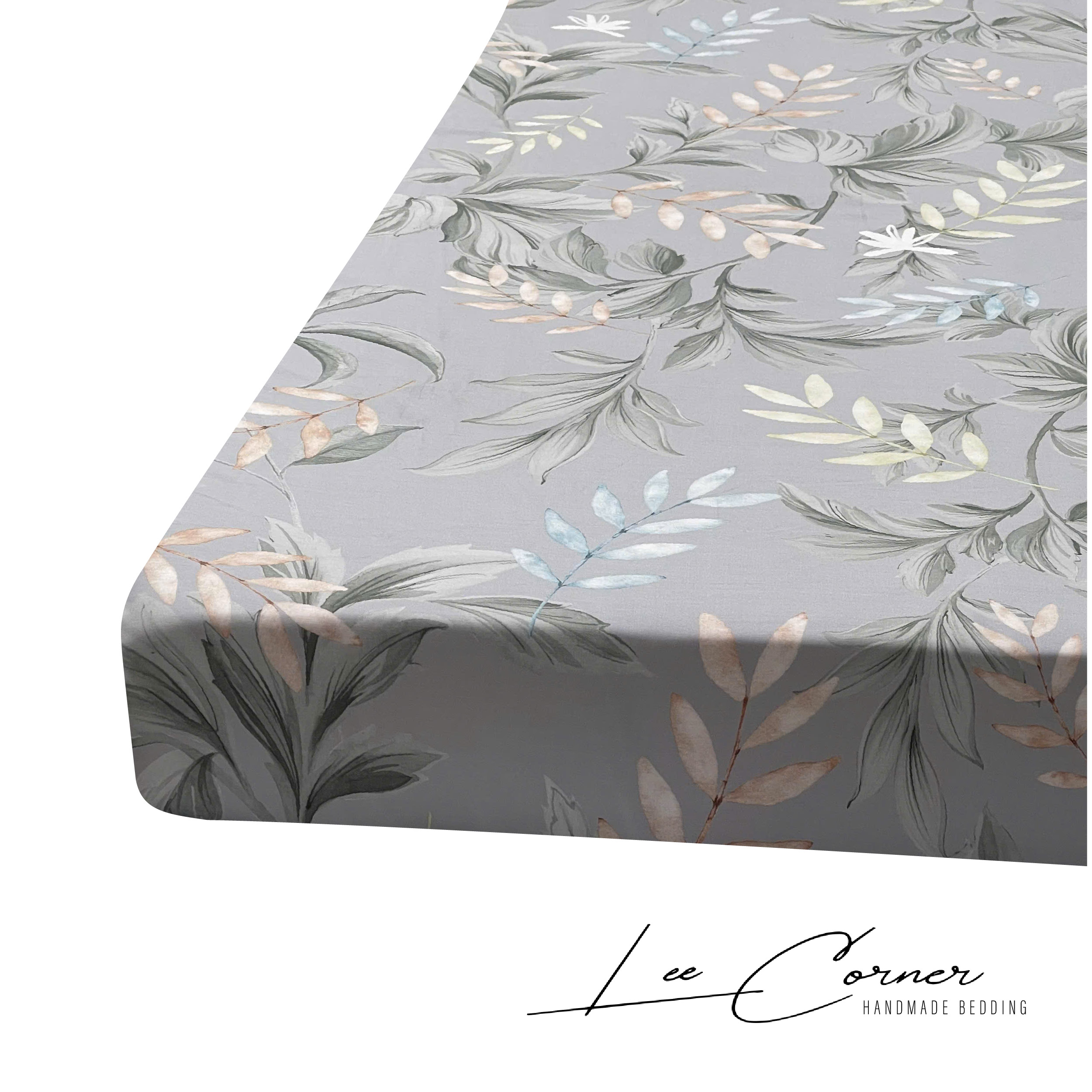 Bộ 3 món ga gối lụa Tencel 60S cao cấp LEE CORNER, gồm 2 vỏ gối 50x70 và 1 ga giường size 1m6 1m8 2m2 (may theo yêu cầu)