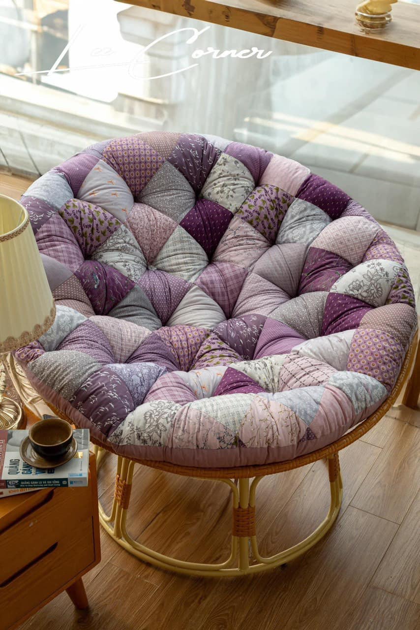Ghế Papasan, trang trí decor phòng khách, phòng ngủ