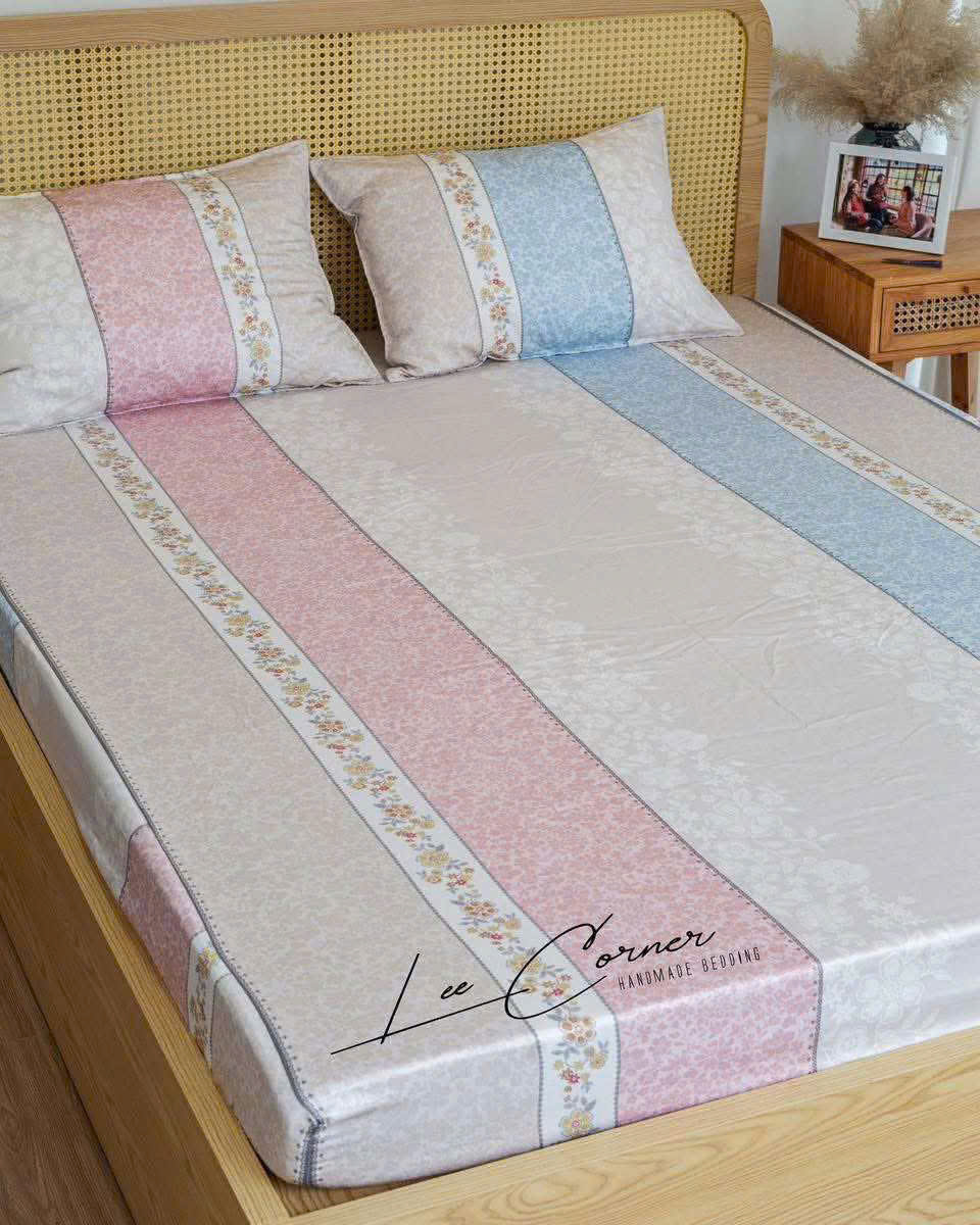 Ga giường Modal cao cấp LEE CORNER 1m6 1m8 2m2x2m kháng khuẩn, mềm mại, thoáng mát, điều hòa nhiệt độ (may đo riêng)