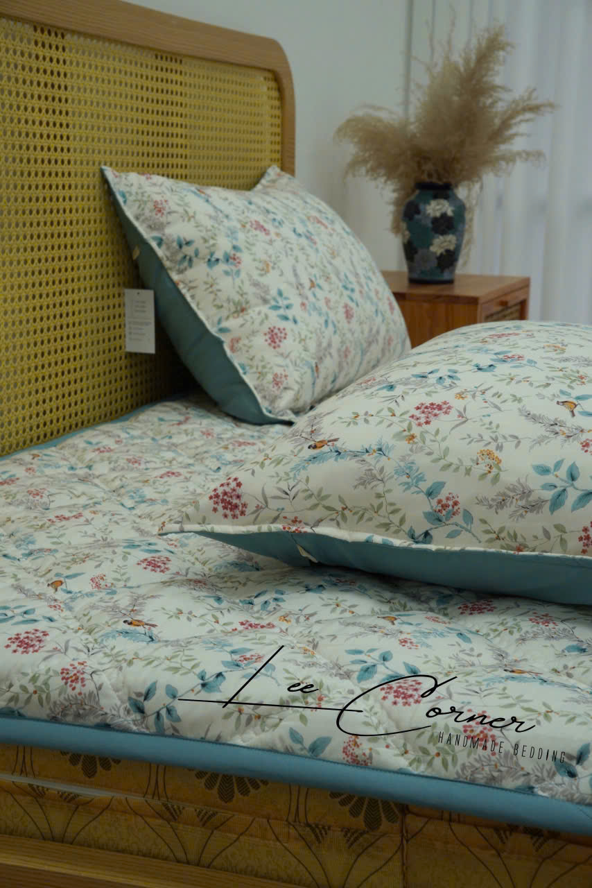 Tấm Trải Modal Micro, Ga chần bông LEE CORNER, Topper chần bông cao cấp kích thước 1m6 1m8 2m2, may theo yêu cầu