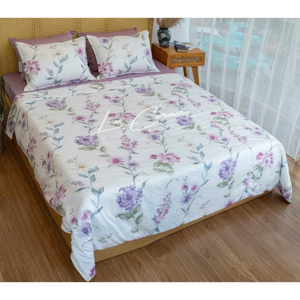 BỘ CHĂN GỐI LỤA MODAL HÀN CAO CẤP LÓT BÔNG 2mx2m2