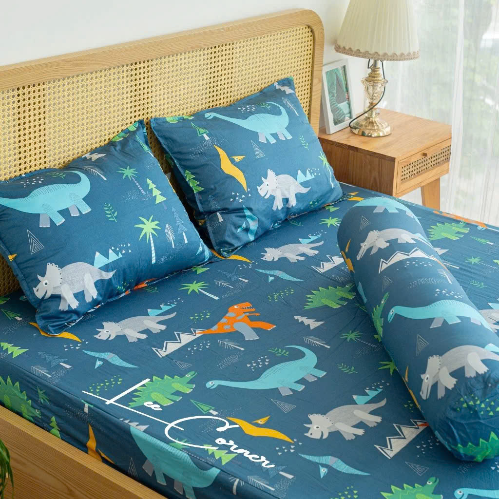 Vỏ chăn cotton, bộ chăn gối 3 món Nhiều họa tiết LEE CORNER, vải Cotton Hàn 100% Cotton cao cấp, chăn hè thoáng mát