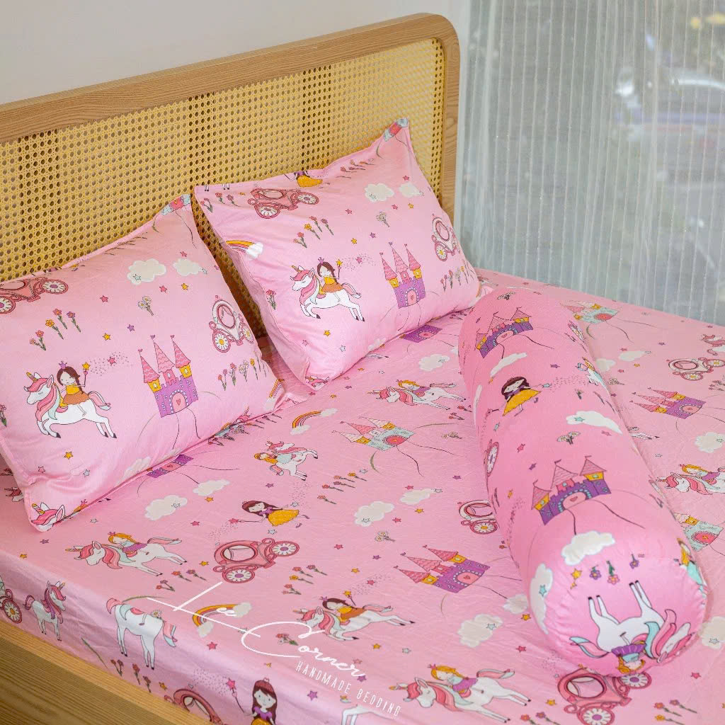 Ga giường Cotton Hàn cao cấp LEE CORNER, vải thoáng mát, không kích ứng da, thấm hút tốt