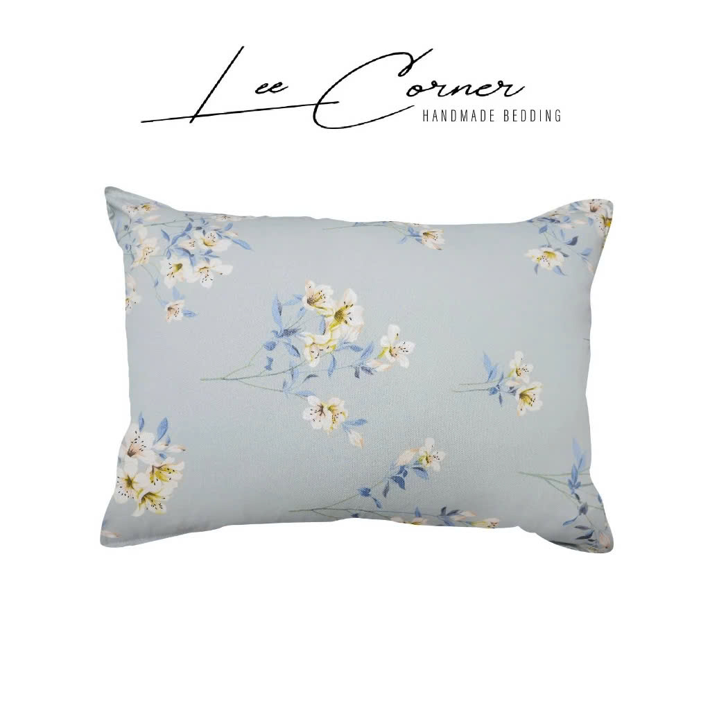 Vỏ Gối Nằm Cotton 35x50, 40x60, 50x70cm Cotton Thô lụa Hàn cao cấp LEE CORNER hoạ tiết, mềm mịn đủ size