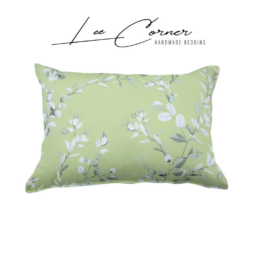 Vỏ Gối Nằm Cotton 35x50, 40x60, 50x70cm Cotton Thô lụa Hàn cao cấp LEE CORNER hoạ tiết, mềm mịn đủ size