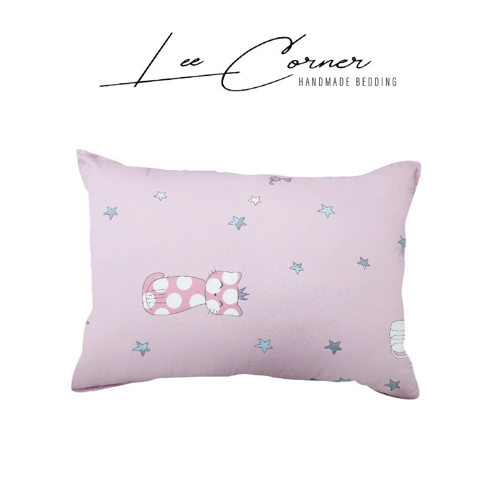 Vỏ Gối Nằm Cotton 35x50, 40x60, 50x70cm Cotton Thô lụa Hàn cao cấp LEE CORNER hoạ tiết, mềm mịn đủ size