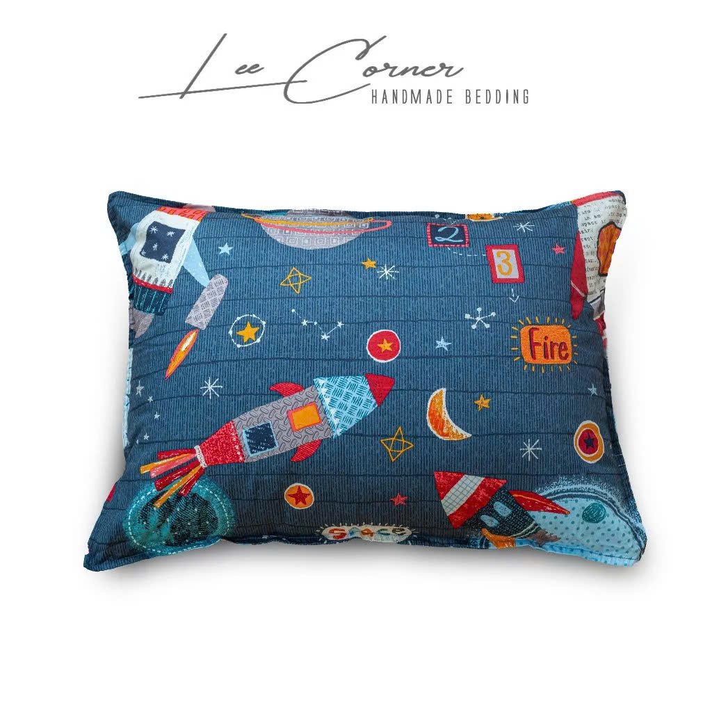 Vỏ Gối Nằm Cotton 35x50, 40x60, 50x70cm Cotton Thô lụa Hàn cao cấp LEE CORNER hoạ tiết, mềm mịn đủ size