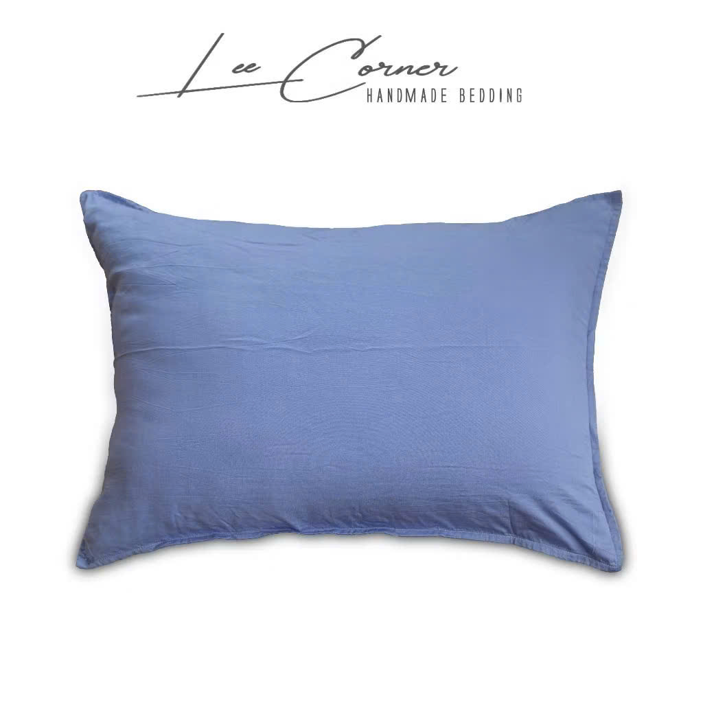 Vỏ gối Lụa Modal mầu trơn LEE CORNER cao cấp, áo gối nằm đủ size 25x35cm, 35x50cm 40x60cm 50x70cm 48x74cm