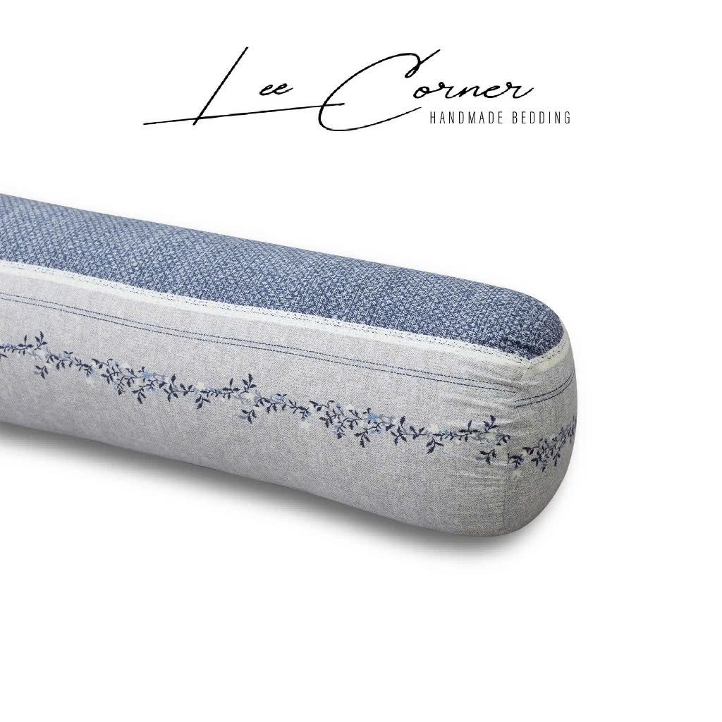 Vỏ Gối Ôm Cotton Thô lụa Hàn cao cấp LEE CORNER hoạ tiết, mềm mịn đủ size 60x80 70x100cm