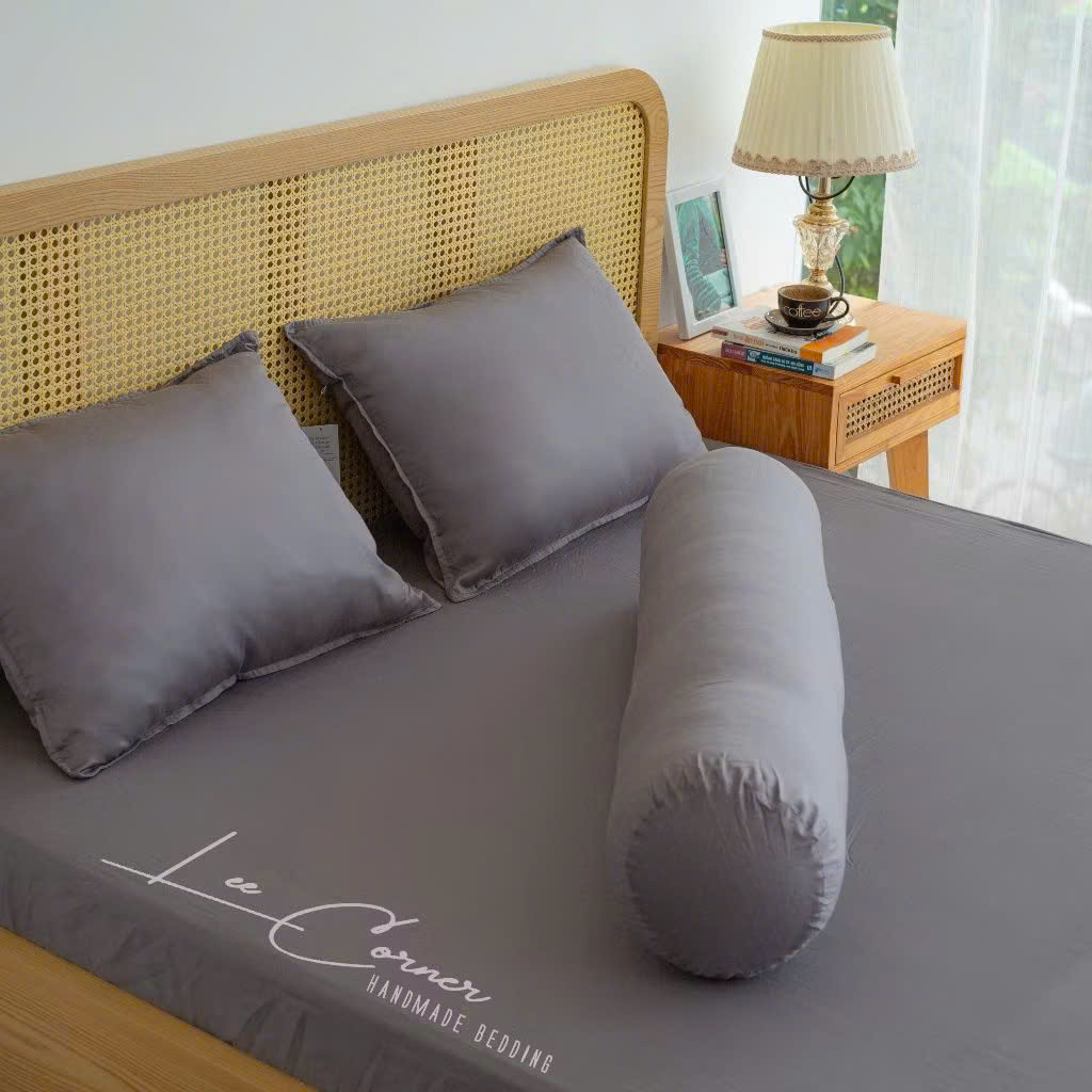 Ga giường Lụa Modal cao cấp LEE CORNER màu trơn, ga nệm 2 x 2m2
