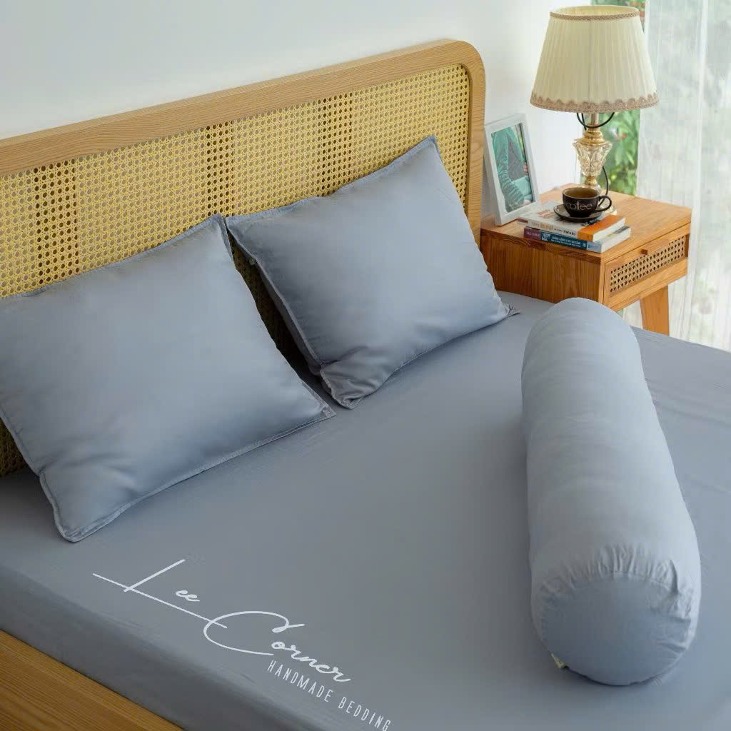 Ga giường Lụa Modal cao cấp LEE CORNER màu trơn, ga nệm 2 x 2m2