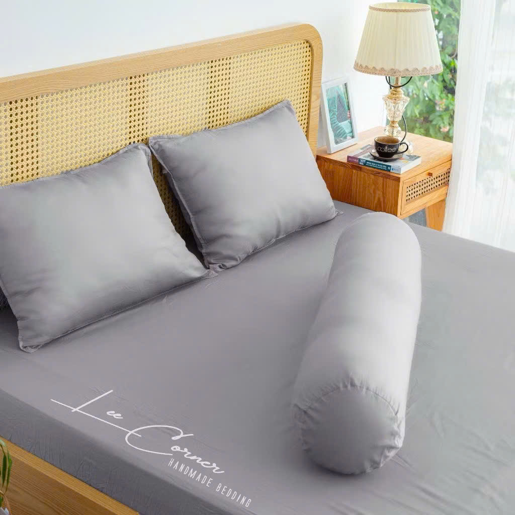 Ga giường Lụa Modal cao cấp LEE CORNER màu trơn, ga nệm 2 x 2m2