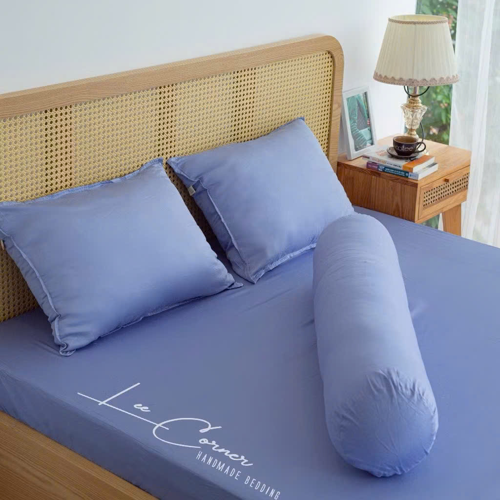 Ga giường Lụa Modal cao cấp LEE CORNER màu trơn, ga nệm 2 x 2m2