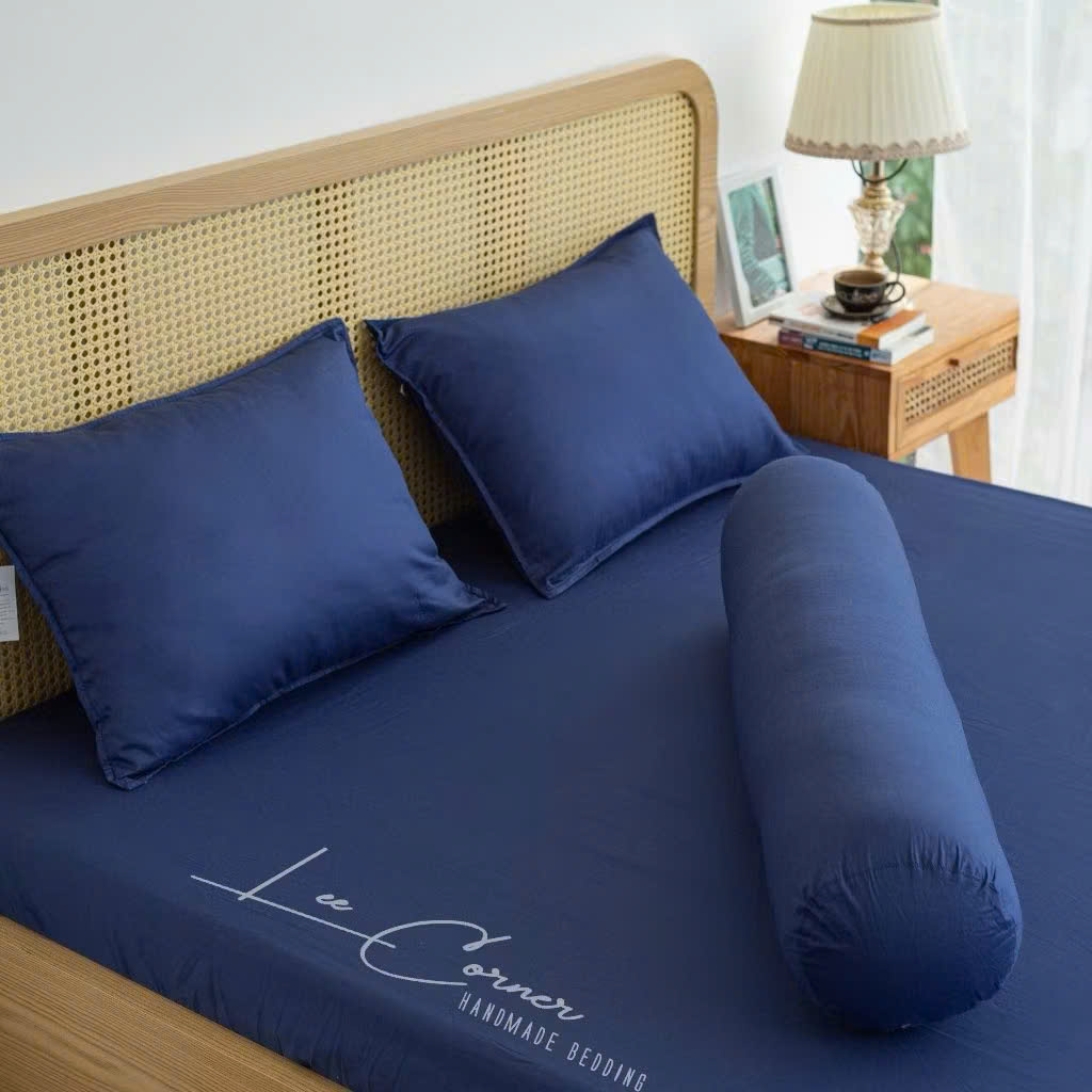 Ga giường Lụa Modal cao cấp LEE CORNER màu trơn, ga nệm 2 x 2m2