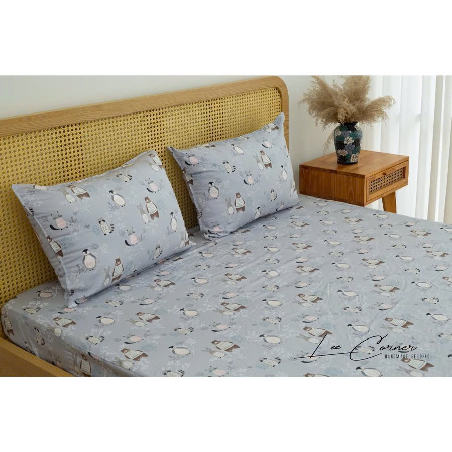 Ga giường Modal cao cấp LEE CORNER 1m6 1m8 2m2x2m kháng khuẩn, mềm mại, thoáng mát, điều hòa nhiệt độ (may đo riêng)