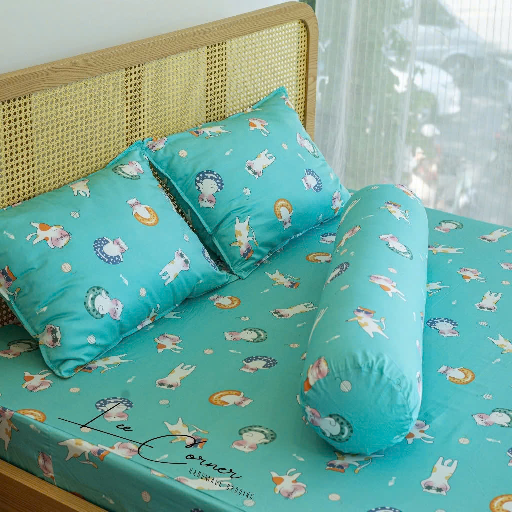 Ga giường Modal cao cấp LEE CORNER 1m6 1m8 2m2x2m kháng khuẩn, mềm mại, thoáng mát, điều hòa nhiệt độ (may đo riêng)