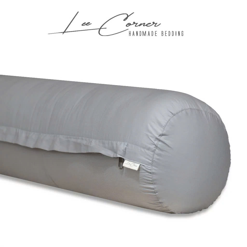 Vỏ Gối Ôm Cotton Thô lụa Hàn cao cấp LEE CORNER, mềm mịn đủ size 60x80 70x100cm