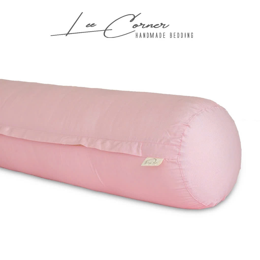 Vỏ Gối Ôm Cotton Thô lụa Hàn cao cấp LEE CORNER, mềm mịn đủ size 60x80 70x100cm