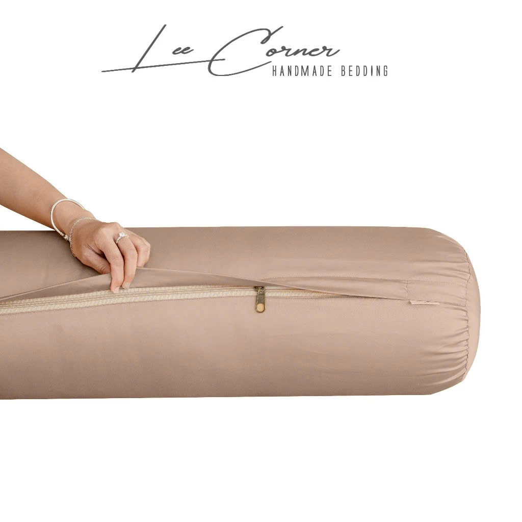 Vỏ Gối Ôm Lụa Tencel 60s cao cấp LEE CORNER mầu trơn, mềm mịn đủ size 60x80cm, 70x100cm, 80x100cm