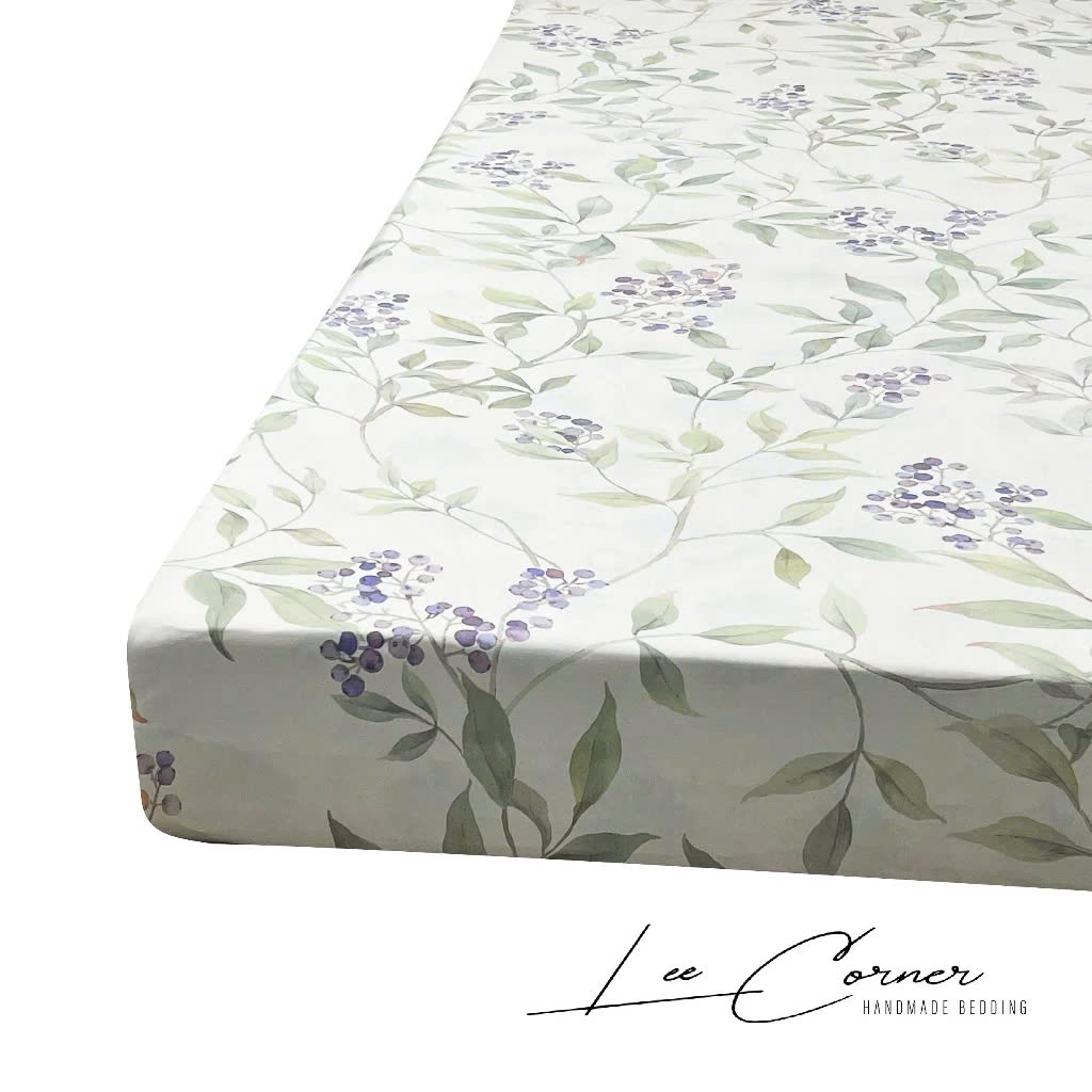 Ga giường đơn, lẻ size 1m 1m2 1m4 1m5x2m Lụa Tencel 60s cao cấp LEE CORNER, drap nệm thoáng mát cho bé(MAY THEO YÊU CẦU)