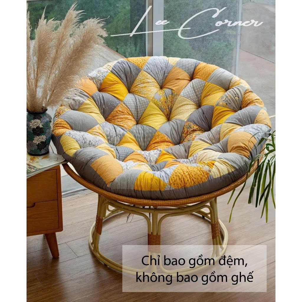 Ghế Papasan, trang trí decor phòng khách, phòng ngủ