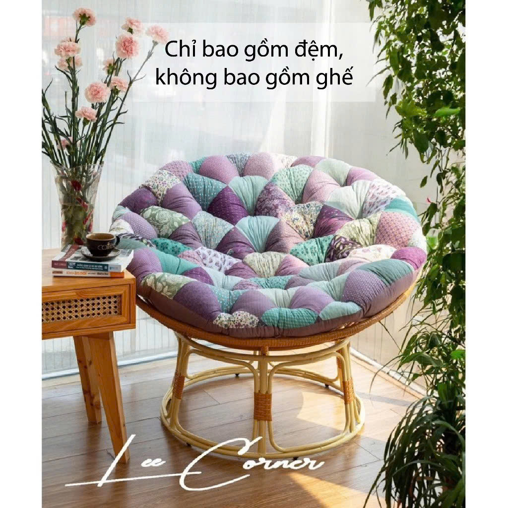 Ghế Papasan, trang trí decor phòng khách, phòng ngủ