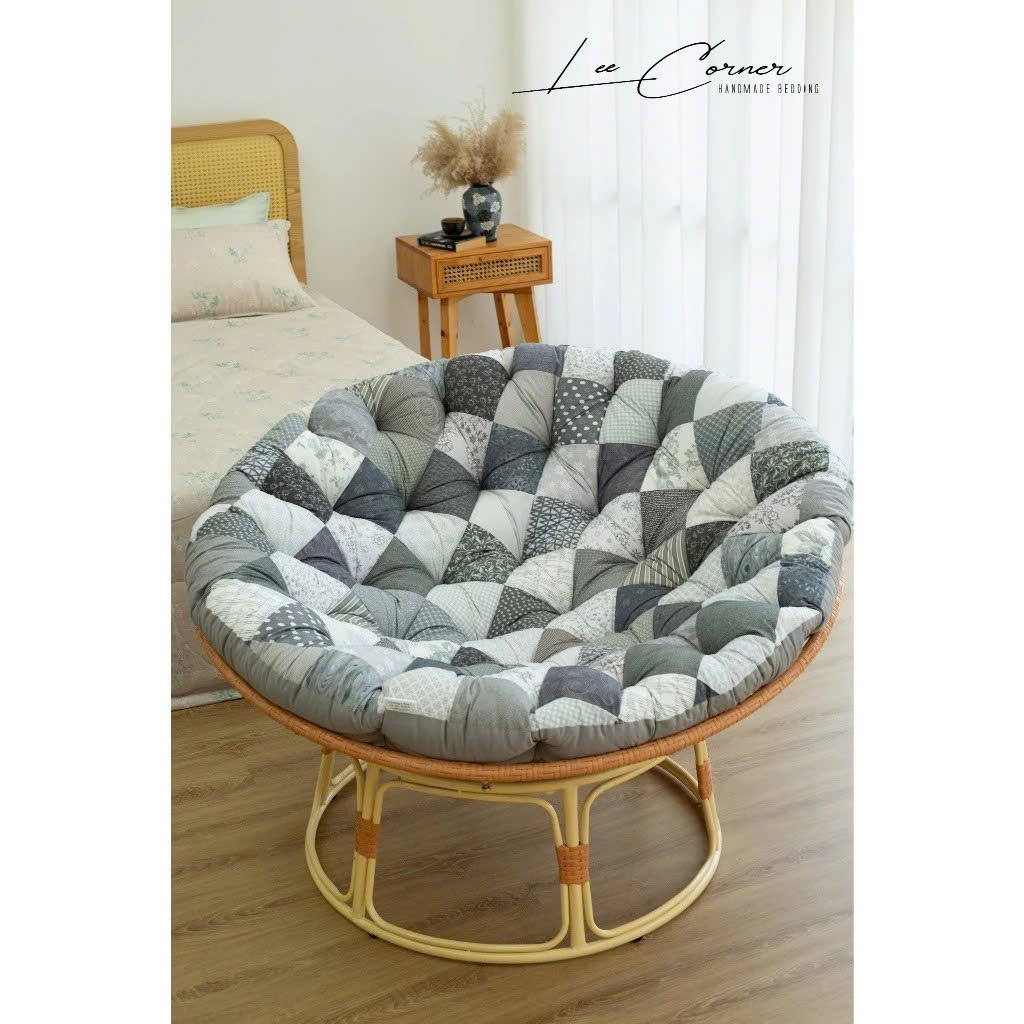 Ghế Papasan, trang trí decor phòng khách, phòng ngủ