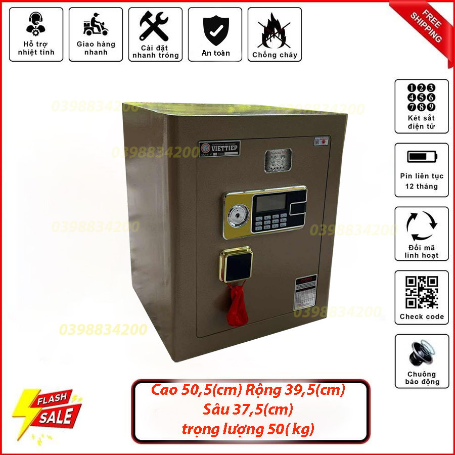 KÉT SẮT GIA ĐÌNH VIỆT TIỆP KHÓA ĐIỆN TỬ  KV180