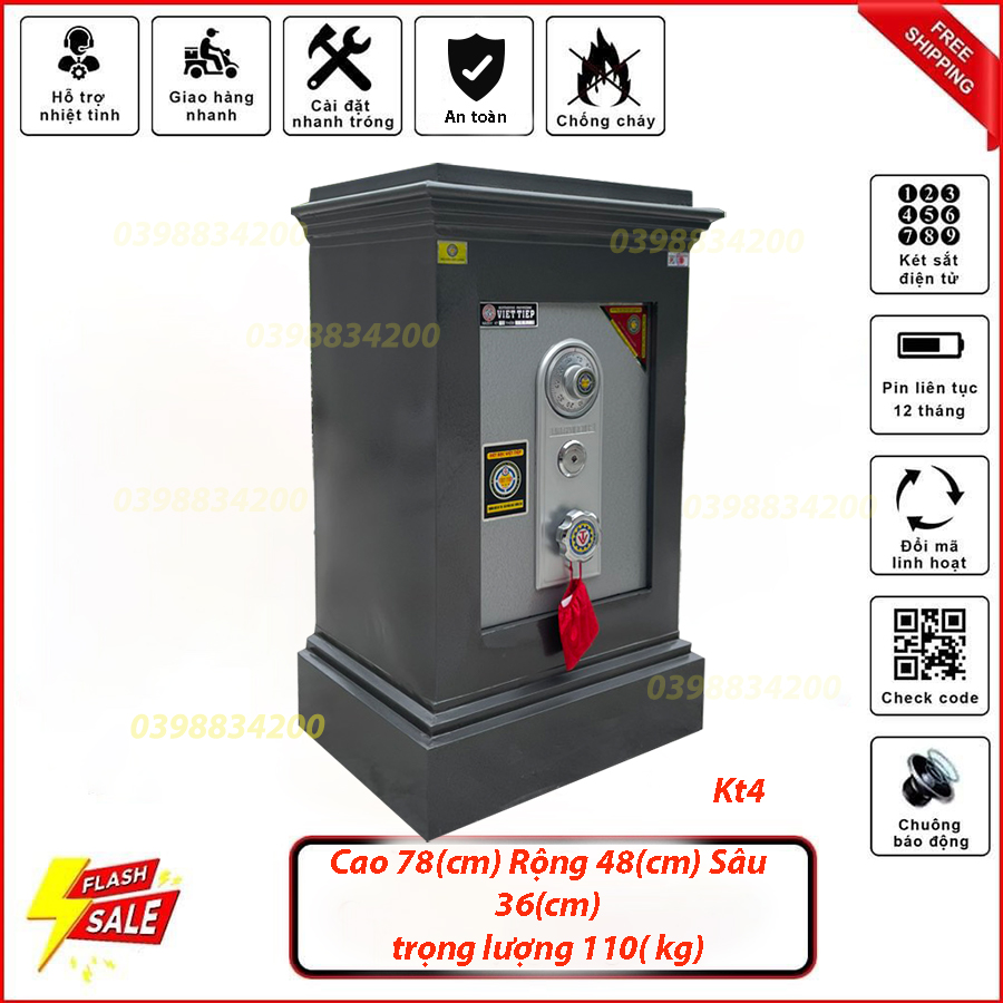 KÉT SẮT GIA ĐÌNH VIỆT TIỆP KHÓA CƠ KT4